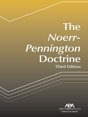 cover image of The Noerr-Pennington Doctrine